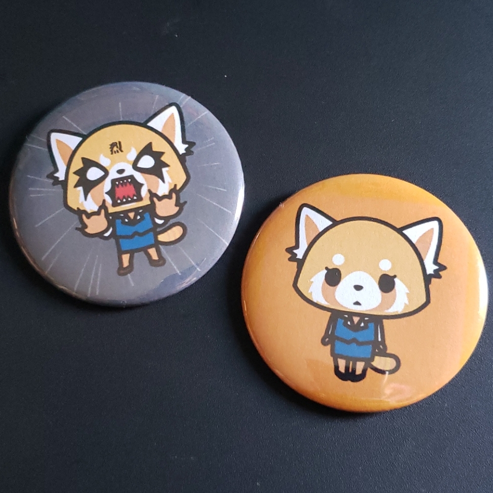 Aggretsuko pin set
